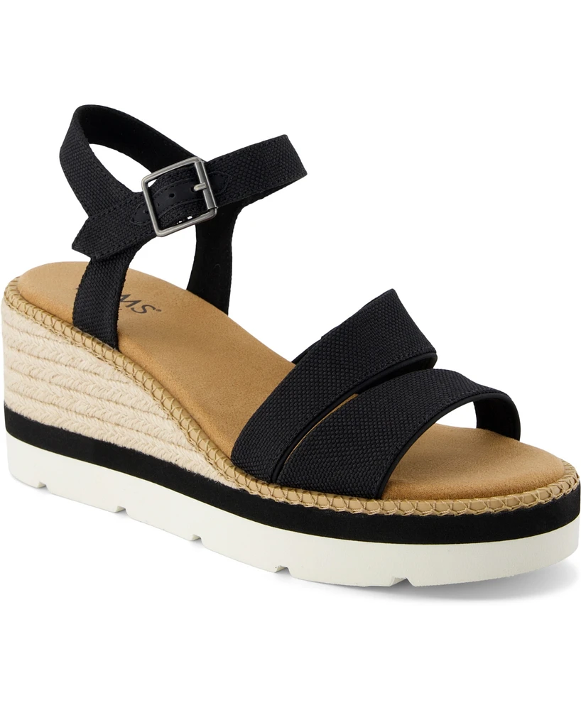 Toms Women's Darya Open Toe Wedge Sandals