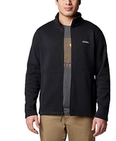 Columbia Men's Alto Pass Textured Knit Sweater Fleece Zip-Front Jacket
