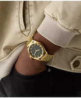 Guess Men's Analog Gold-Tone Steel Watch, 42mm