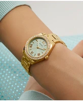 Guess Women's Analog Gold-Tone Steel Watch, 30mm