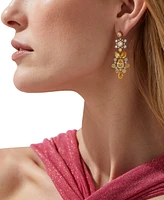 Eliot Danori Gold-Tone Cubic Zirconia Chandelier Earrings, Exclusively at Macy's