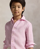 Polo Ralph Lauren Big Boys Striped Linen Shirt