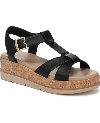 Dr. Scholl's Women's Once Again T-Strap Wedge Sandals