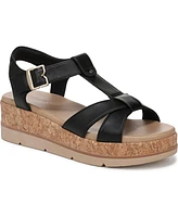 Dr. Scholl's Women's Once Again T-Strap Wedge Sandals