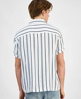 Sun + Stone Men's Felix Stripe Shirt, Exclusively at Macy's