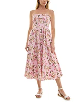 Trixxi Juniors' Strapless Corset Midi Dress