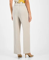 Kasper Women's Pull-On Mid-Rise Crepe Pants, Regular & Petite
