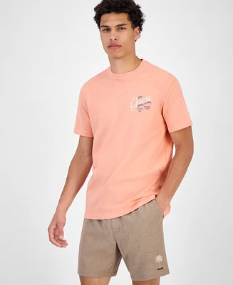 Guess Men's Cotton & Linen Graphic Crewneck T-Shirt