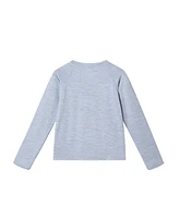 Toddler/Child Boys Blue Heathered Rashguard