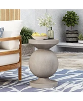 Modern Concrete Side Table: No Assembly Required, Lightweight & Durable