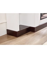 Electric Fireplace Tv Stand for 70 inch Tv, 23 inch Fireplace with Mantel, Living Room Tv Stand with Remote Control
