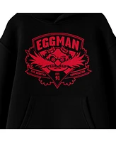 Sonic The Hedgehog Modern Dr. Eggman Long Sleeve Youth Black Hooded