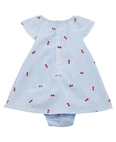 Guess Baby Girls Printed Stretch Poplin Bodysuit Dress