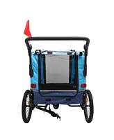 Outdoor Heavy Duty Foldable Utility Pet Stroller Dog Carriers Bicycle Trailer