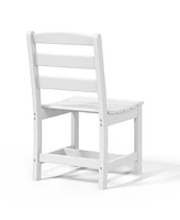 Outdoor Hdpe Patio Classic Armless Dining Side Chair