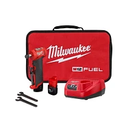 Milwaukee 2485-22 M12 Fuel 1/4" Right Angle Die Grinder 2 Battery Kit