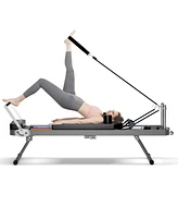 Pilates core bed, foldable home high quality, yoga studio same commercial fitness equipment, black