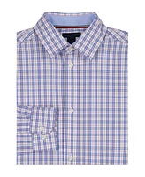 Tommy Hilfiger Big Boys Long-Sleeve Stretch Micro Plaid Shirt