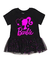 Barbie Metallic Print Peplum T-Shirt and Pants