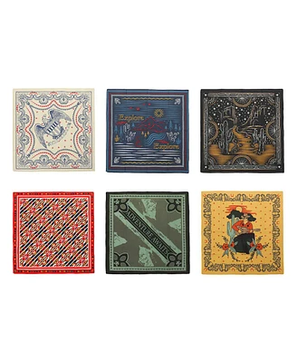Bioworld Lightweight Americana 22"x22" 6-Pack Bandana Set