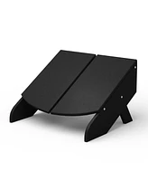 Modern Hdpe Plastic Folding Patio Adirondack Ottoman
