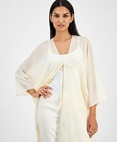 Anne Klein Women's Tie-Front Kimono Top