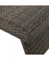 Rattan Wicker Outdoor Accent Table: Elevate Your Patio Ambiance