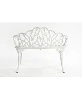 Cast aluminium bench