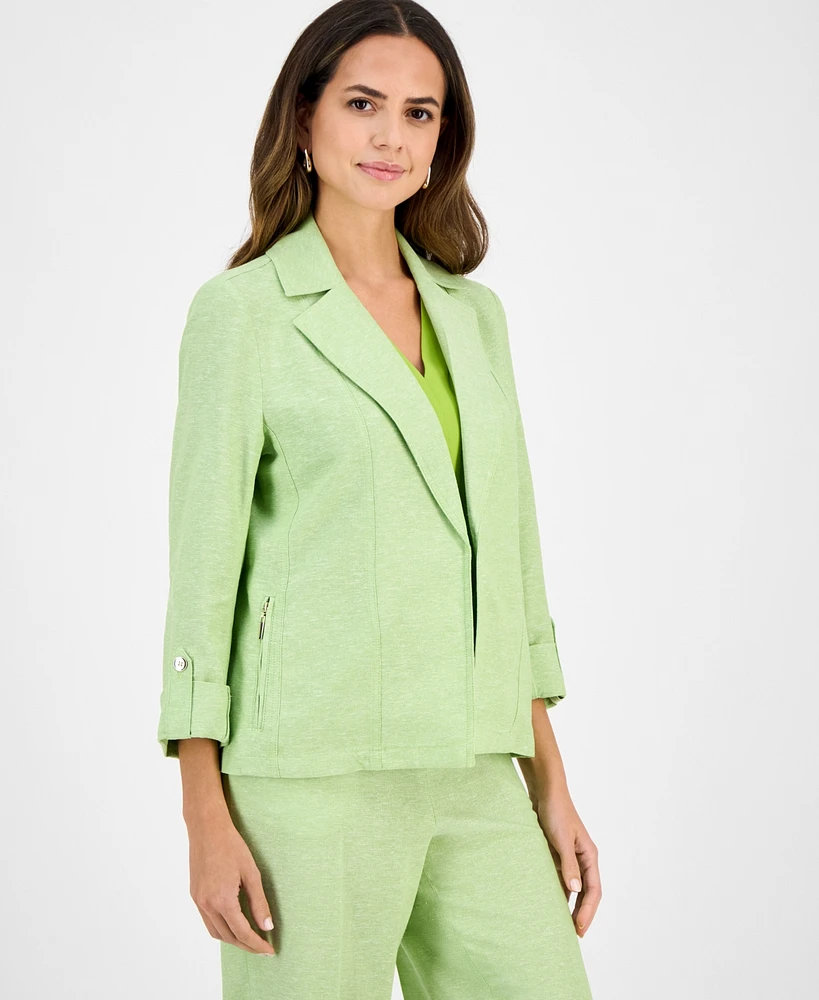 Kasper Women's Linen-Blend Blazer