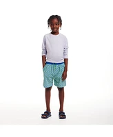Toddler/Child Boys Green Geo Print Swim Trunk