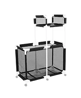 Yescom Mesh Cover Replacement for 2-Layer Mesh Pool Storage Bin Cart Xx-Large Black