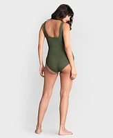 Seraphine Women's Textured One-Piece Maternity Swimsuit