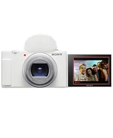 Sony Sony Zv-1 Ii Vlog Camera for Content Creators and Vloggers, Bundle With Extra Battery, Smart Charger With Screen, 64GB Sd Card, Slinger Camera Ba