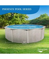 Aquarian Phoenix 24' x 52" Above Ground Swimming Pool with Pump and Ladder