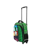 Minecraft Rolling 16” Backpack With Adjustable Handle