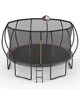 14FT trampoline Pumpkin- Black Red