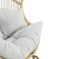 Palos Outdoor Wicker Loveseat - Light Brown