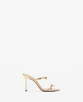 Mango Women's Bow Detail Strappy Heeled Sandals