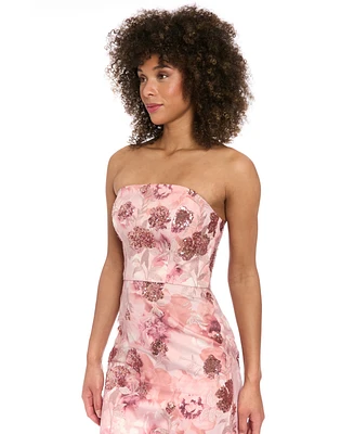 Muse Women's Embroidered Strapless Bustier Top