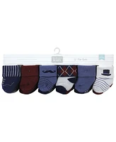 Hudson Baby Boys Cotton Rich Terry Socks 24-Pack, Gentleman, 0-6 Months