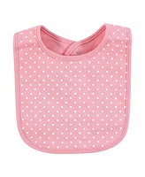 Hudson Baby Infant Girl Cotton Bibs, Sassy Cheetah, One Size