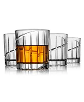 Godinger Waverly Double Old Fashioned Glasses, Set of 4