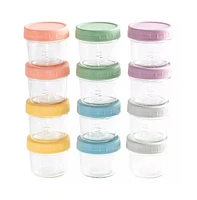All-in-One Baby Food Prep Set; Multifunctional Baby Food Processor Steamer Blender + 12 Compact Glass Baby Food Storage Jars; Bpa-Free, Leakproof, Dur