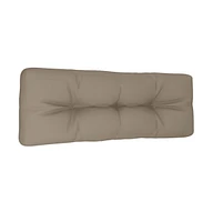 Pallet Cushion Taupe 47.2"x15.7"x4.7" Fabric