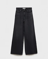 Mango Women's High-Rise Wide Leg Jeans