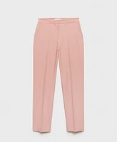 Mango Women's Straight Suit Trousers Pants