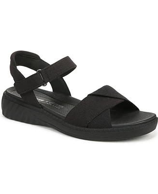 BZees Women's Lane Washable Open Round Toe Strappy Sandals
