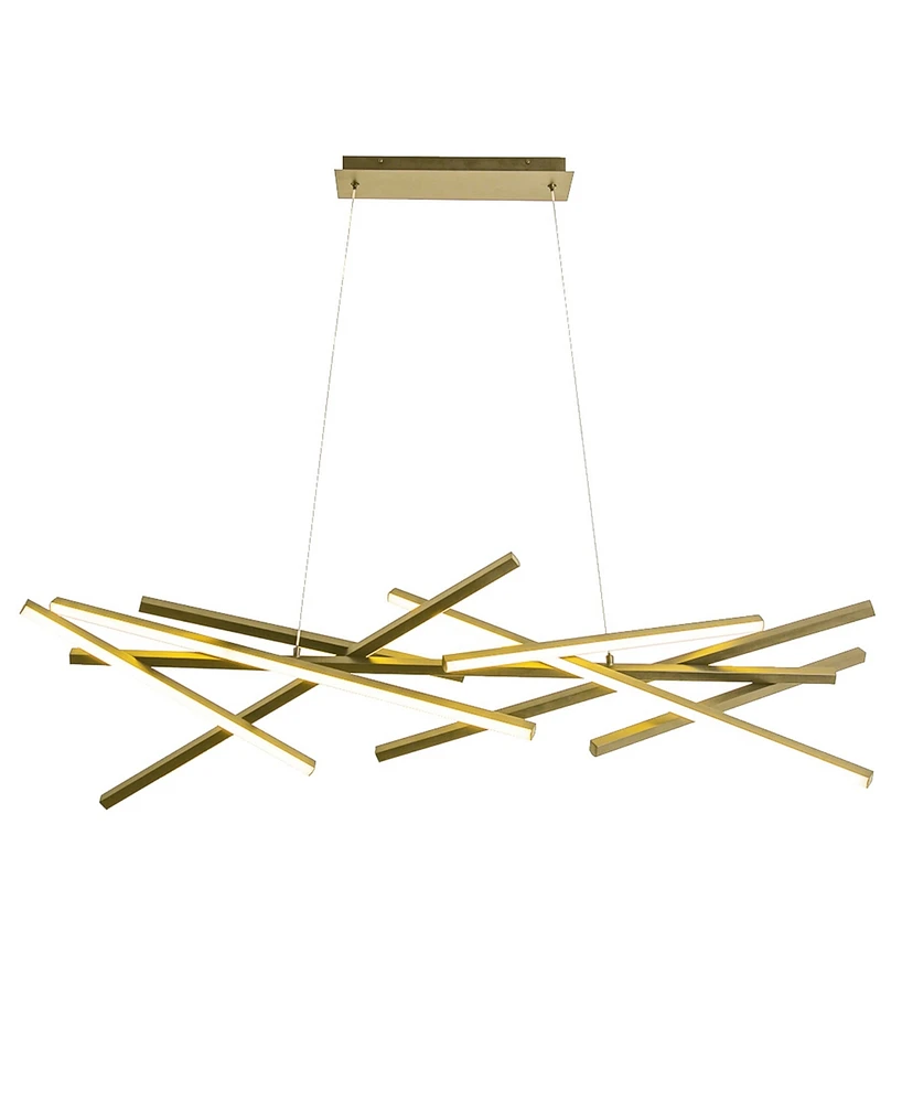 Dainolite 10.75" Metal Carly Led Chandelier