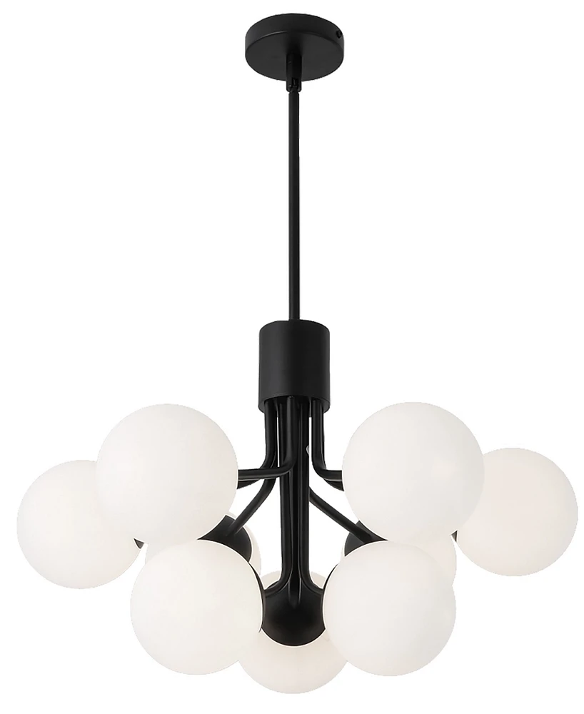 Dainolite 15.75" Metal Amanda 9 Light Chandelier