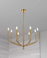 Dainolite 23.5" Metal Eleanor 6 Light Chandelier